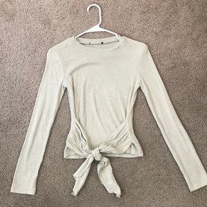 ZARA tie knot shirt
